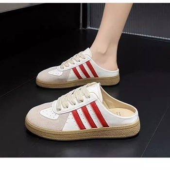 Meke slip-on papuče s kožnom kapicom na prstu, protuklizne, ženski ljetni model, srebrne