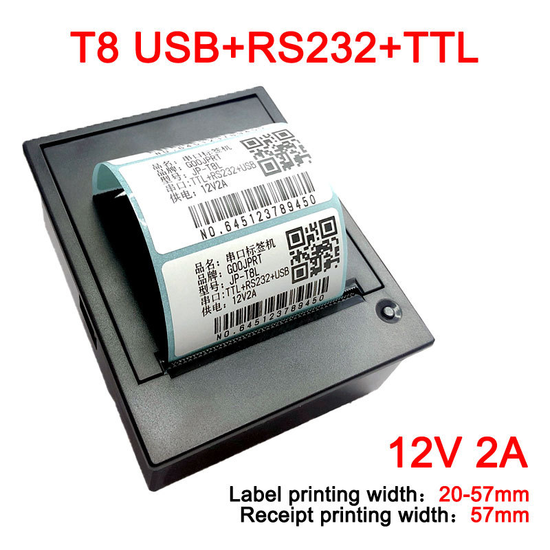 TTL ugrađeni termalni pisač računa, 58 mm, RS232, za benzinsku postaju i vagu
