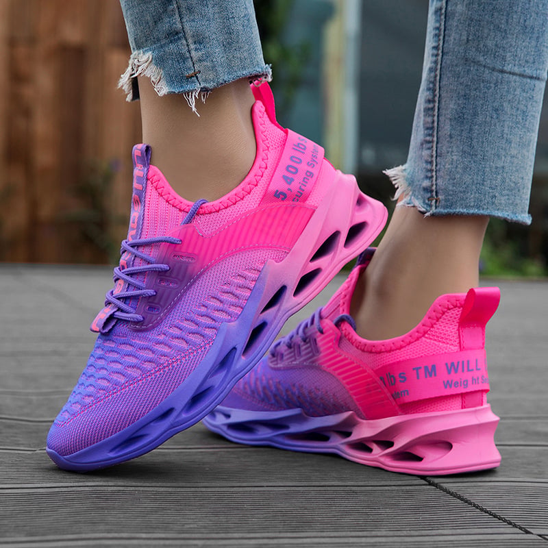 Pantofi sport pentru femei din plasă, mărime mare, ușori, talpă antiaderentă, pentru outdoor și casual, pantofi de alergare pentru călătorii