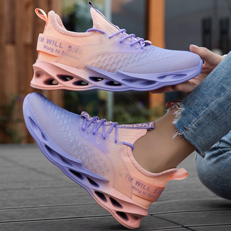 Pantofi sport pentru femei din plasă, mărime mare, ușori, talpă antiaderentă, pentru outdoor și casual, pantofi de alergare pentru călătorii