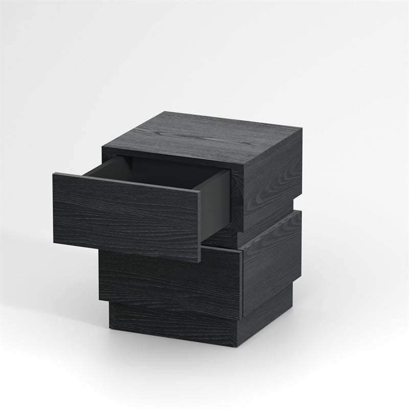 Taliansky minimalistický nočný stolík do spálne s moderným úložným zásuvkovým kontajnerom, jemný luxus
