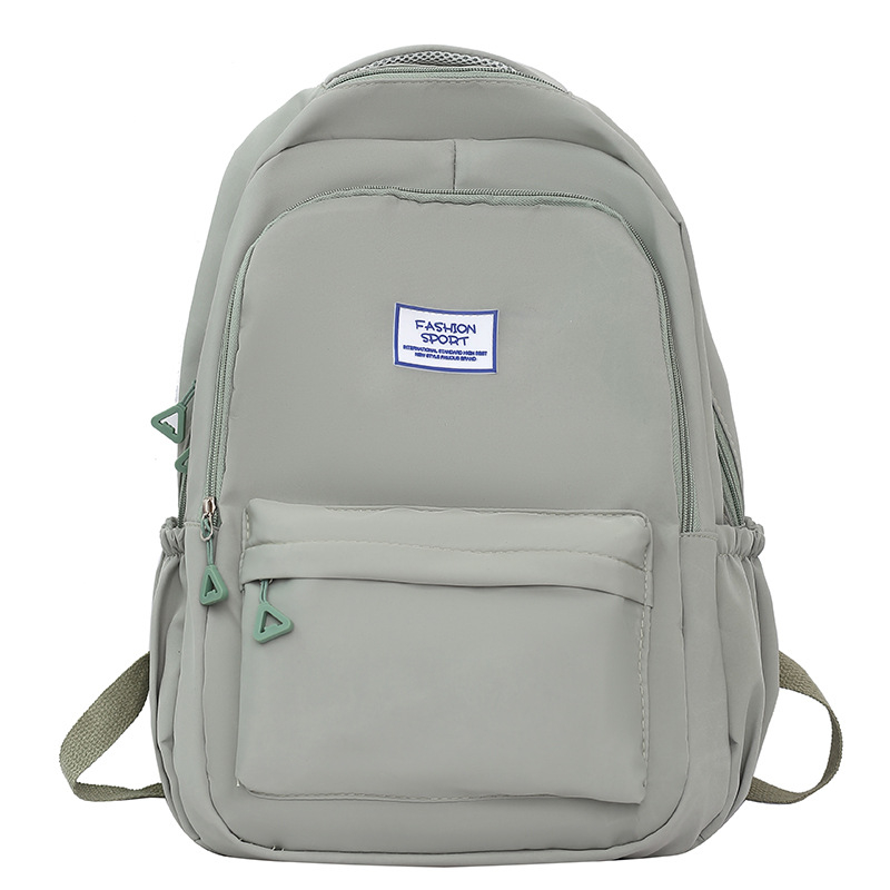 Nova školska ruksak s velikim kapacitetom, jednobojna boja, gradski minimalistički stil, 20–35 L, pogodan za laptop do 9 inča