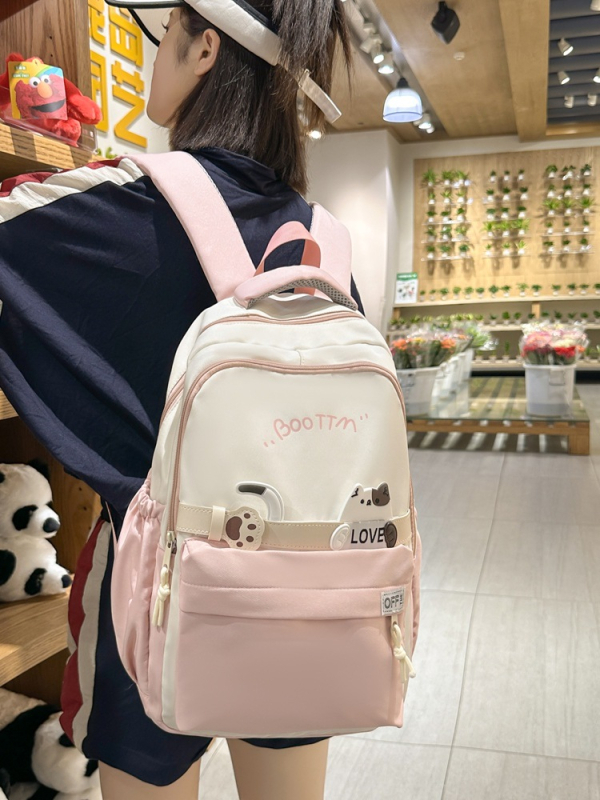 Nagy kapacitású női iskolai hátizsák japán stílusban, közép- és egyetemista lányoknak, Mori-ihletésű campus táska