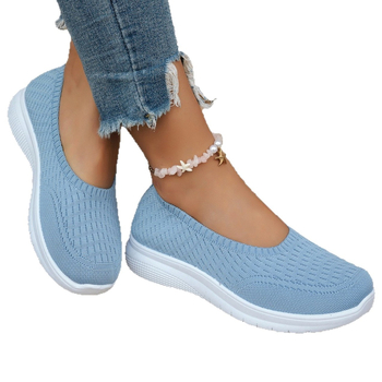 Γυναικεία παπούτσια slip-on, αναπνέοντα, ελαφρά, καθημερινά, σε μεγάλα μεγέθη, καλοκαίρι 2025