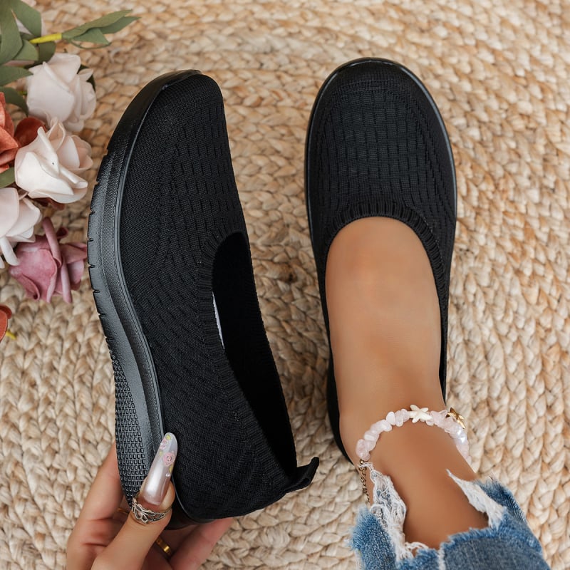 Γυναικεία παπούτσια slip-on, αναπνέοντα, ελαφρά, καθημερινά, σε μεγάλα μεγέθη, καλοκαίρι 2025