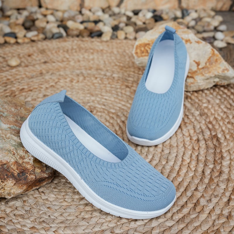 Γυναικεία παπούτσια slip-on, αναπνέοντα, ελαφρά, καθημερινά, σε μεγάλα μεγέθη, καλοκαίρι 2025