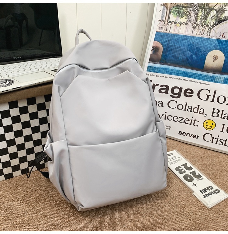 Unisex ruksak 36–55 L, jednobojne boje, korejskog stila, za školu, fakultet i putovanja, najlon, s mogućnošću proširenja, kompatibilan s 15-inčnim laptopom.