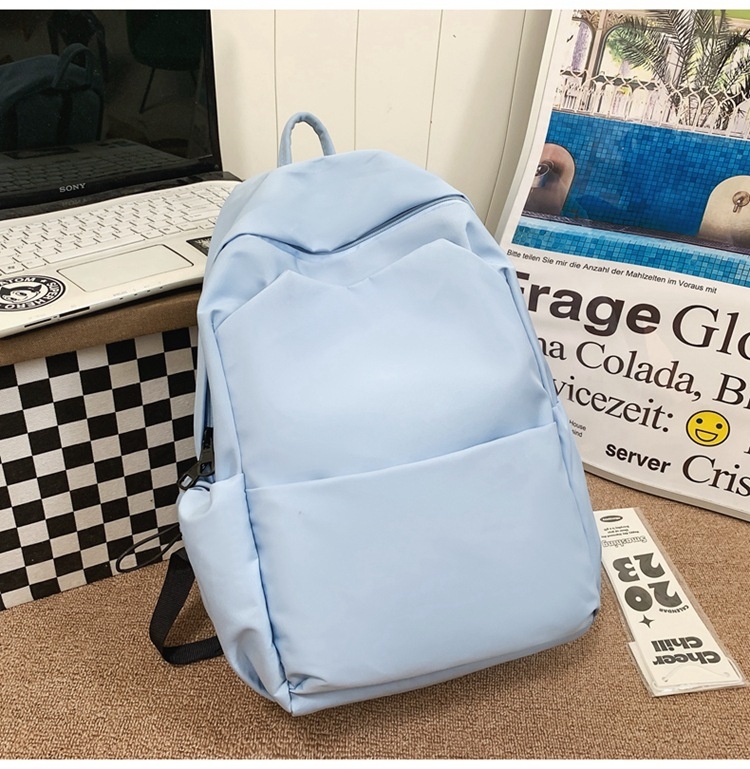 Unisex ruksak 36–55 L, jednobojne boje, korejskog stila, za školu, fakultet i putovanja, najlon, s mogućnošću proširenja, kompatibilan s 15-inčnim laptopom.