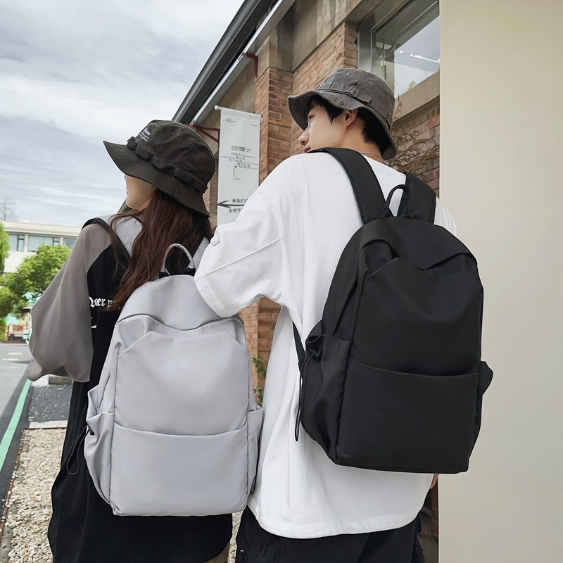 Unisex ruksak 36–55 L, jednobojne boje, korejskog stila, za školu, fakultet i putovanja, najlon, s mogućnošću proširenja, kompatibilan s 15-inčnim laptopom.