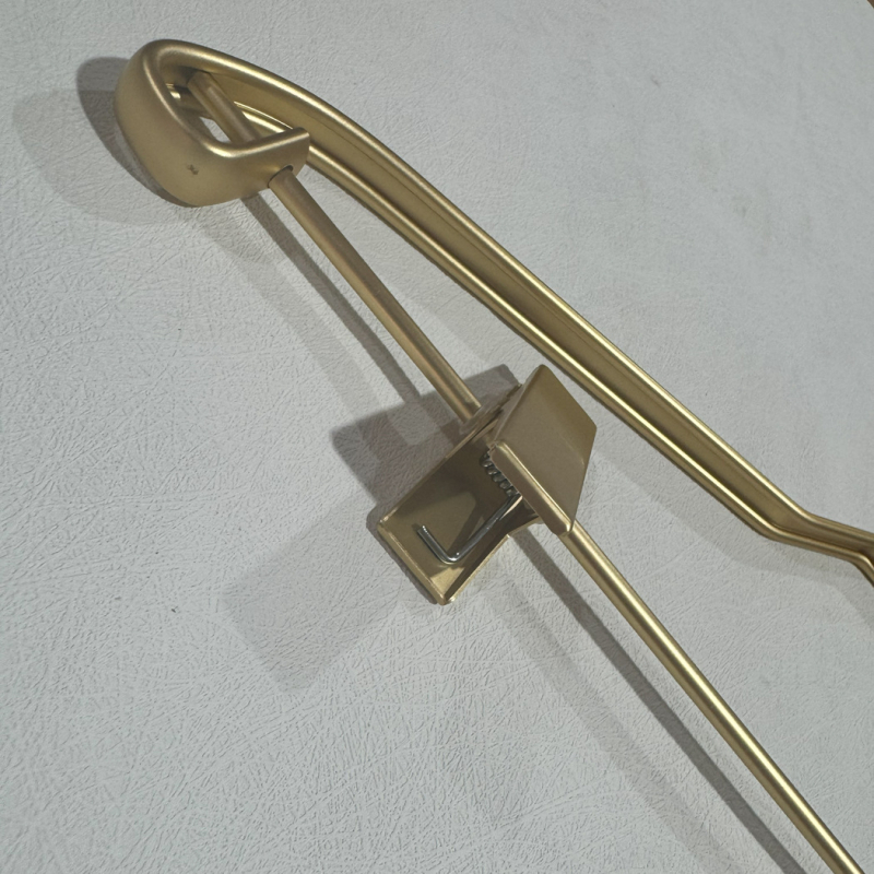 Aluminijski držač za odjeću, metalni držač za hlače, držač od aluminijske legure bez tragova, protuklizni, debeći dizajn