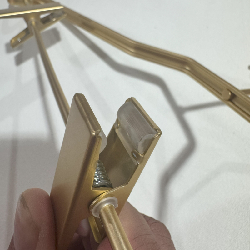 Aluminijski držač za odjeću, metalni držač za hlače, držač od aluminijske legure bez tragova, protuklizni, debeći dizajn