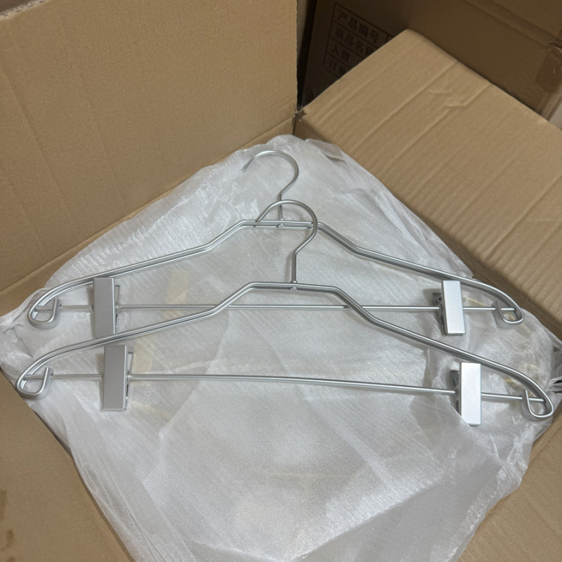 Aluminijski držač za odjeću, metalni držač za hlače, držač od aluminijske legure bez tragova, protuklizni, debeći dizajn