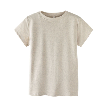 Ženski T-shirt kratkih rukava s U-dekolteom, uski struk, ljubičasta, ljeto 2025