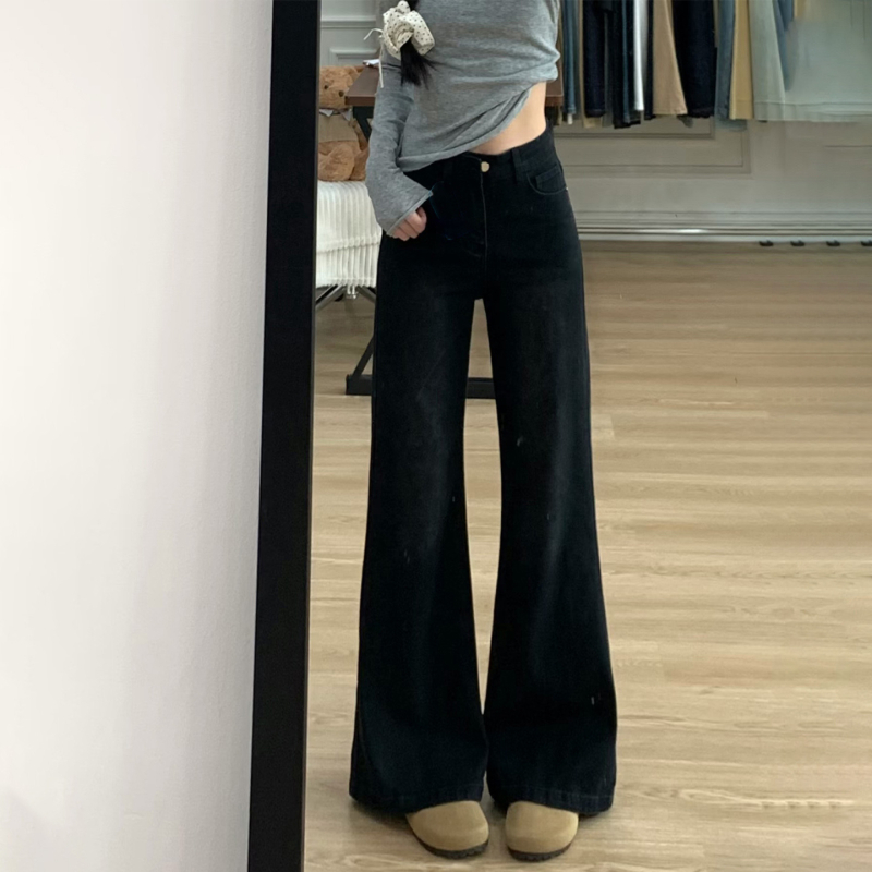 Női fehér slim-fit farmernadrág, koreai stílusú kora tavasszra, sokoldalú casual nadrág alacsony derekú, mikro-szárú