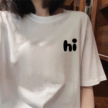 Ženski T-shirt od 100% pamuka, ležernog kroja, plus veličine, otisak, kratkih rukava, casual top.