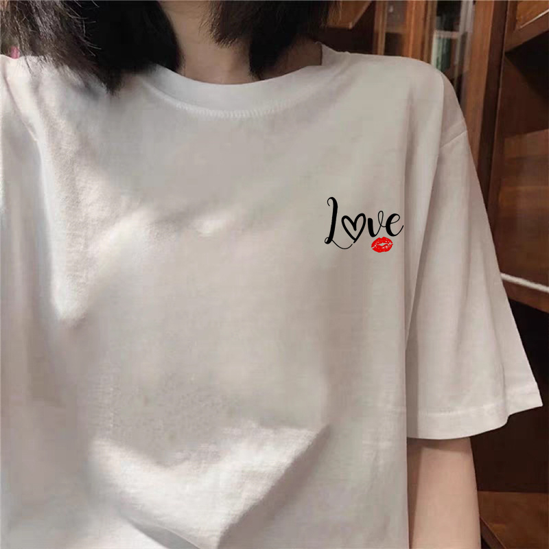 Ženski T-shirt od 100% pamuka, ležernog kroja, plus veličine, otisak, kratkih rukava, casual top.