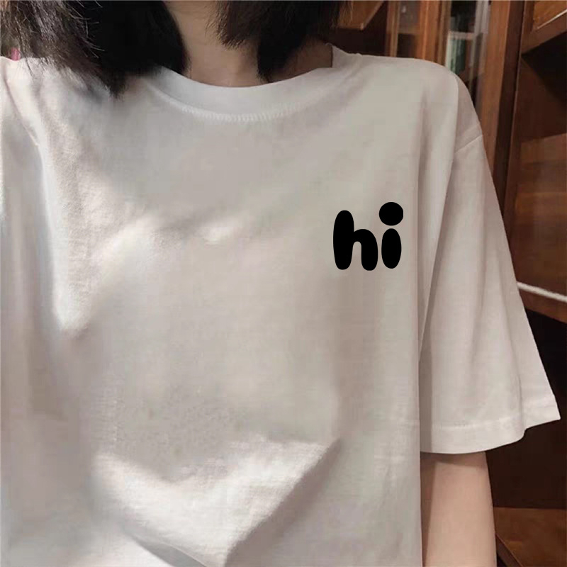 Ženski T-shirt od 100% pamuka, ležernog kroja, plus veličine, otisak, kratkih rukava, casual top.