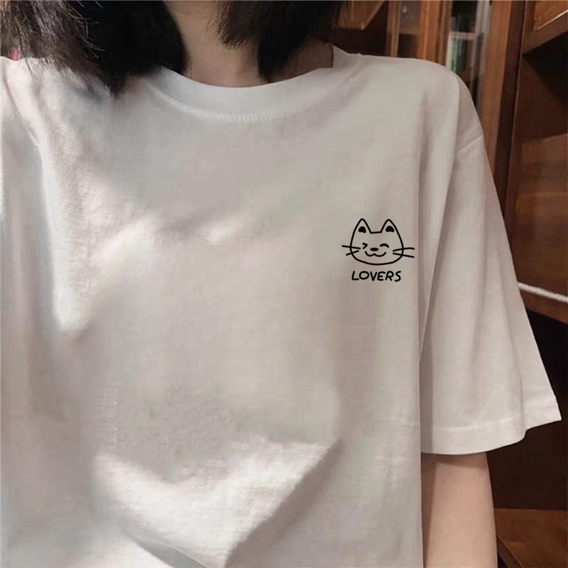 Ženski T-shirt od 100% pamuka, ležernog kroja, plus veličine, otisak, kratkih rukava, casual top.