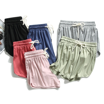 Ženske ljetne sportske šorceve, casual stil, korejski stil za plažu, Milk Silk tkanina