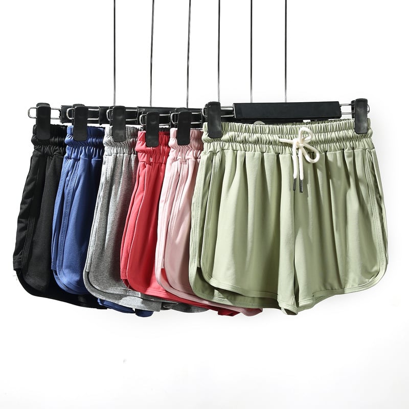 Ženske ljetne sportske šorceve, casual stil, korejski stil za plažu, Milk Silk tkanina
