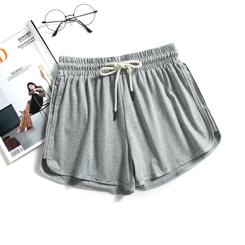 Ženske ljetne sportske šorceve, casual stil, korejski stil za plažu, Milk Silk tkanina