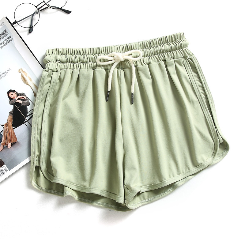 Ženske ljetne sportske šorceve, casual stil, korejski stil za plažu, Milk Silk tkanina
