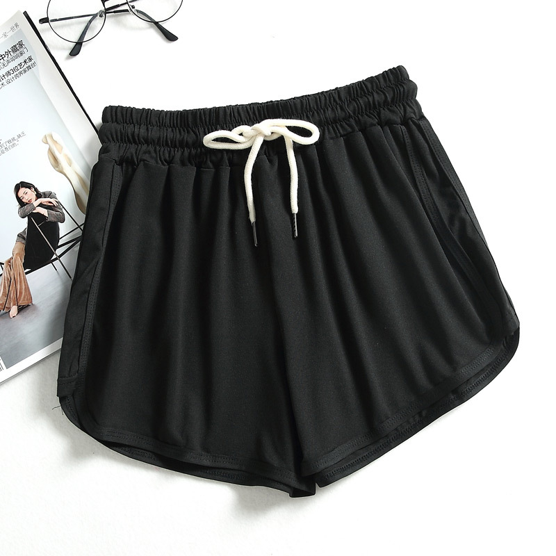 Ženske ljetne sportske šorceve, casual stil, korejski stil za plažu, Milk Silk tkanina
