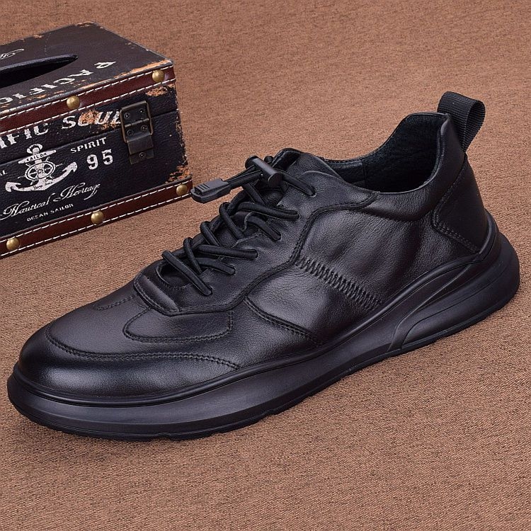 Férfi teljes marhabőr brogues cipők, brit stílus, téli viselet, gumírozott talp, gyapjú bélés