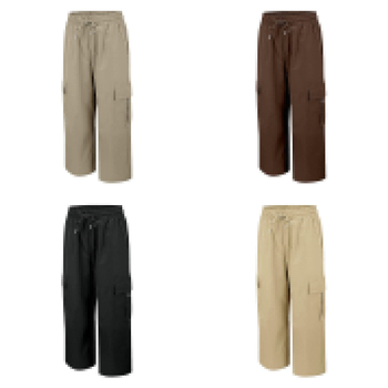 Ženske cargo hlače za ljeto, visoki struk, slobodan kroj, brzo sušeći ice-silk materijal, radni stil, kapri duljina