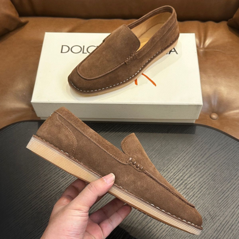 Muške nubuk loaferice, europskog stila, slip-on mokasine od prave kože