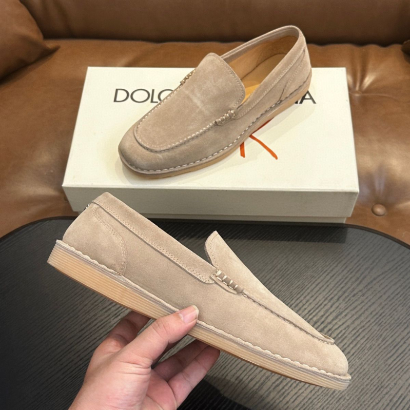 Muške nubuk loaferice, europskog stila, slip-on mokasine od prave kože