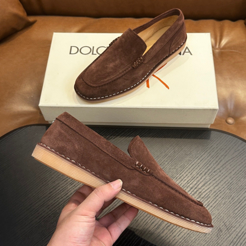 Muške nubuk loaferice, europskog stila, slip-on mokasine od prave kože