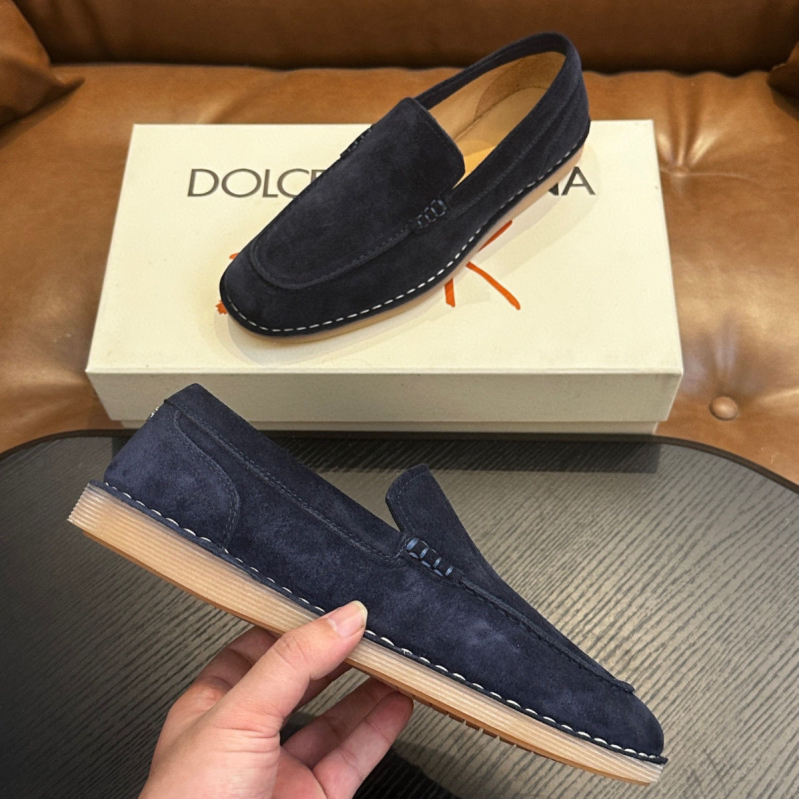 Muške nubuk loaferice, europskog stila, slip-on mokasine od prave kože