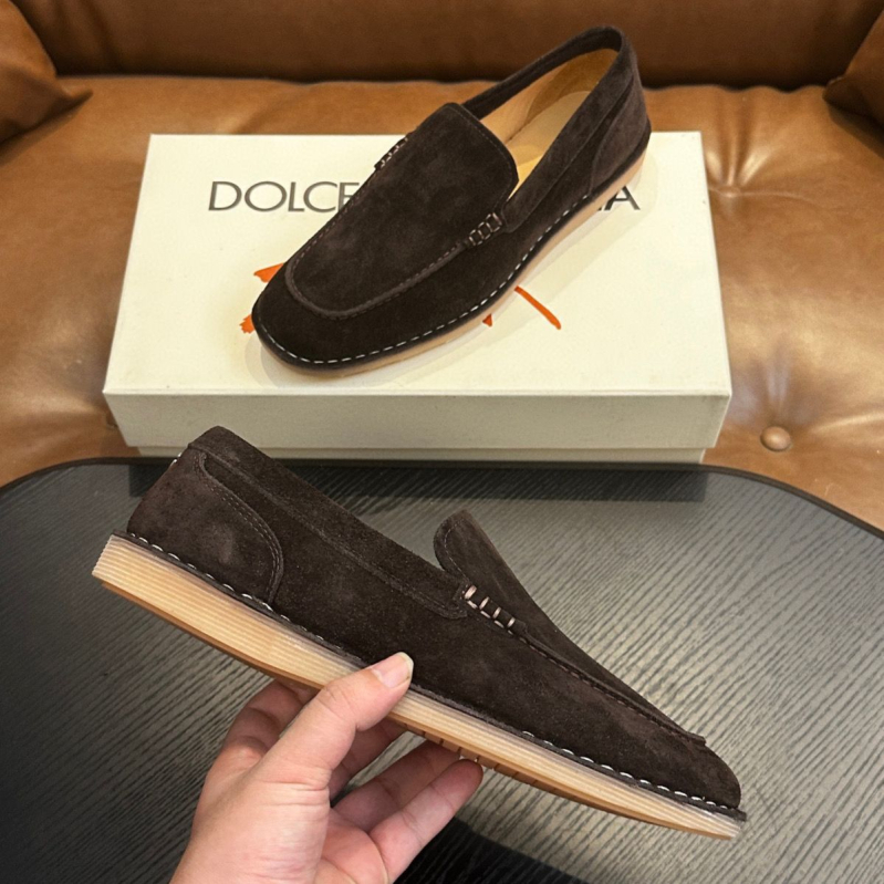 Muške nubuk loaferice, europskog stila, slip-on mokasine od prave kože
