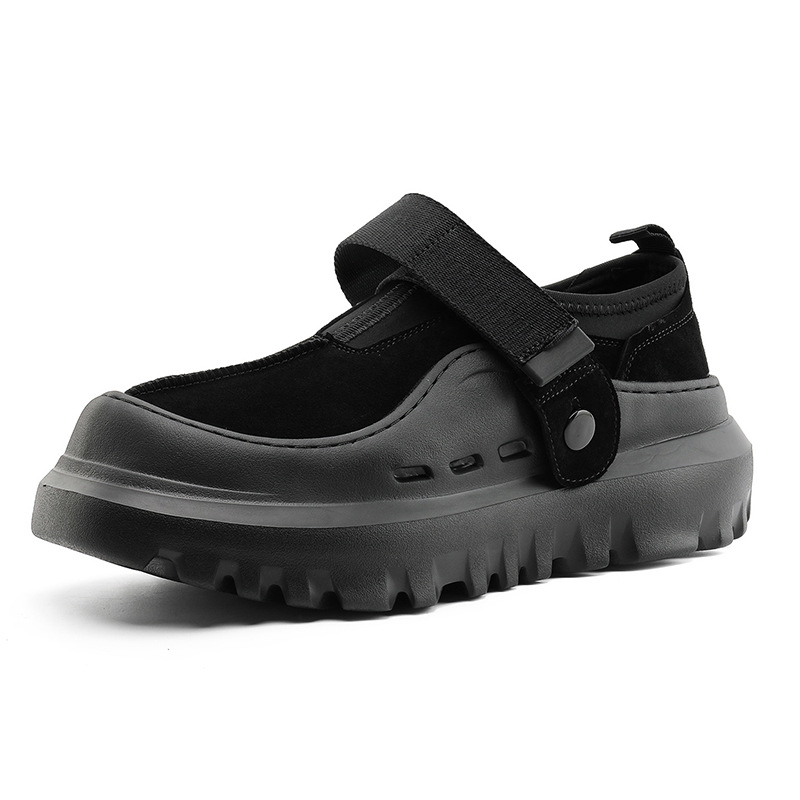 Pantofi casual slip-on unisex, talpă groasă cu creștere a înălțimii, partea superioară din cânepă, mid-top, închidere Velcro