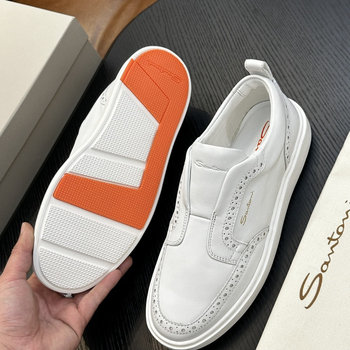 Férfi slip-on sportcipő borjúbőrből, gravírozott minta, divatos