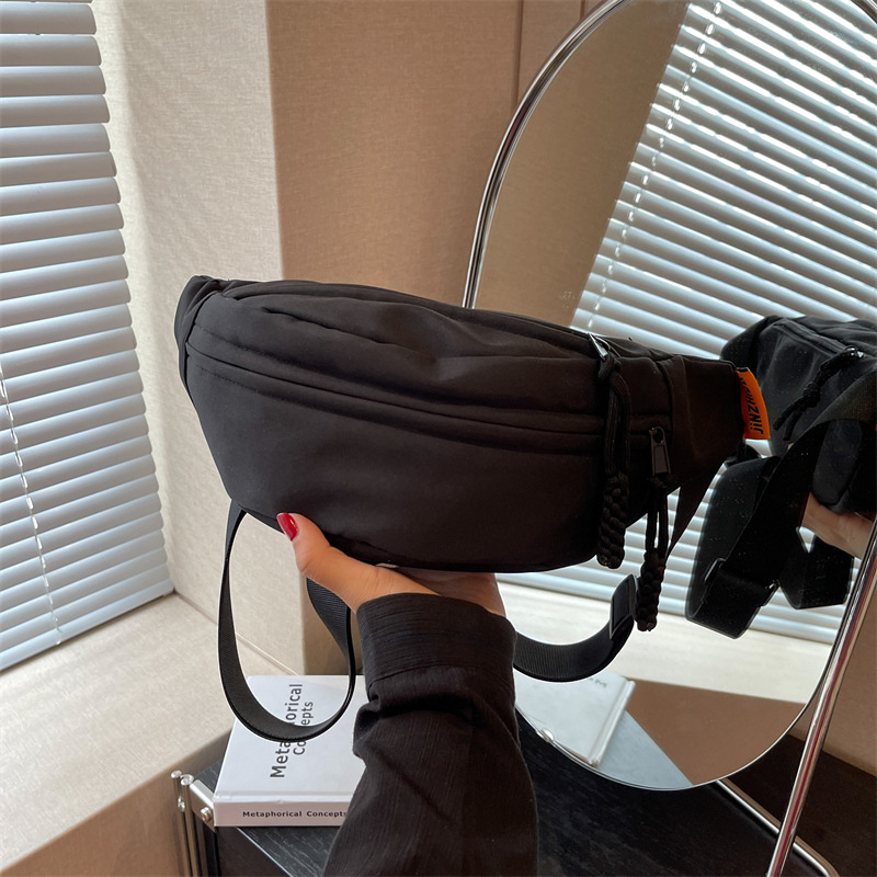 Jiaen Ženska crossbody torbica sa zatvaračem, Oxford platno, podstava od najlona, ljeto 2023, široka naramenica, gradski stil