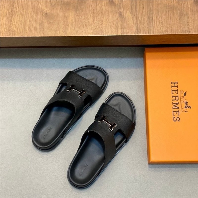 Sandale pentru bărbați din piele naturală, talpă groasă, slip-on casual pentru vară 2025