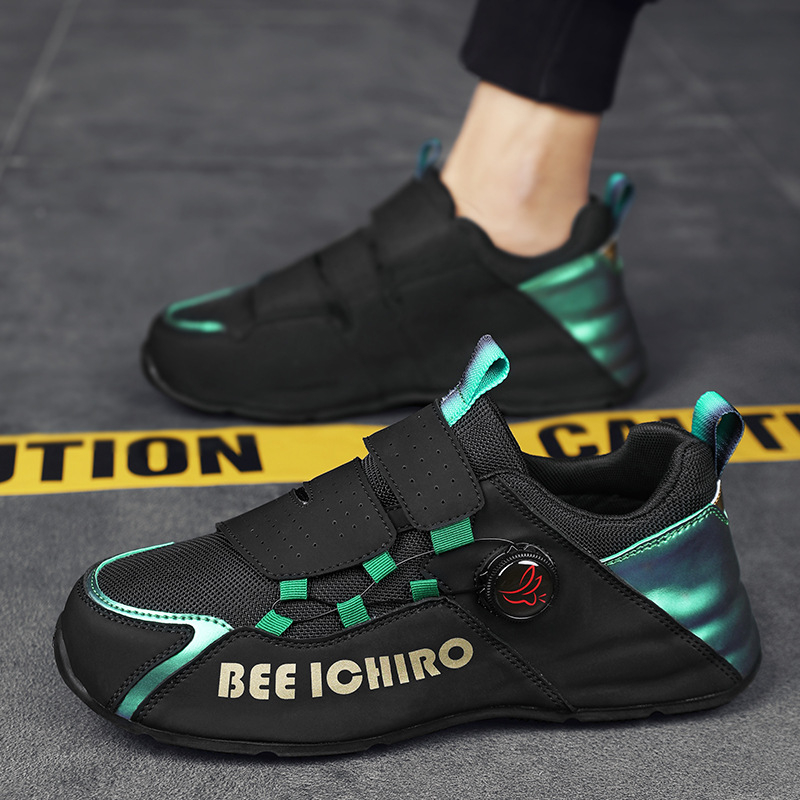 Férfi őszi-téli casual hálós sportcipő, lélegző felsőrésszel, gumírozott talppal és forgó csattal