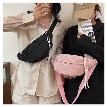 Nylon torbica za prsa, korejskog stila, za žene, lagana, ljetna crossbody torbica za vanjska putovanja i sport