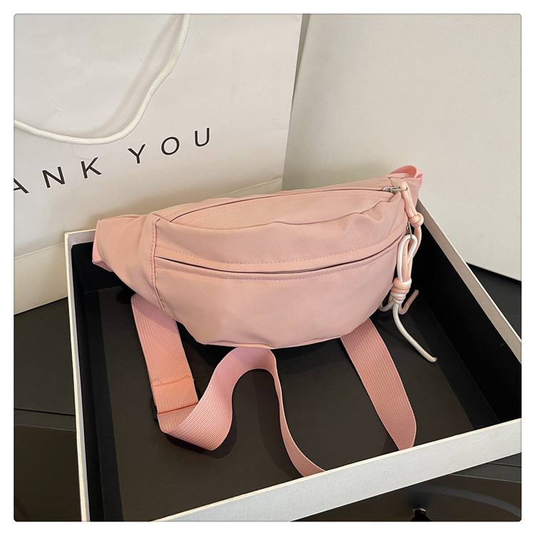 Nylon torbica za prsa, korejskog stila, za žene, lagana, ljetna crossbody torbica za vanjska putovanja i sport