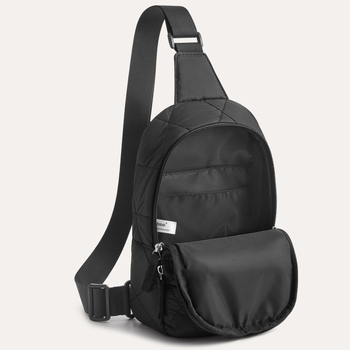 Lagana crossbody/pojas torba s rombom šivanjem quiltom, džep za mobitel, unutarnji džep sa zatvaračem, vanjska najlonska površina, podstava od poliestera