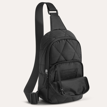 Lagana crossbody/pojas torba s rombom šivanjem quiltom, džep za mobitel, unutarnji džep sa zatvaračem, vanjska najlonska površina, podstava od poliestera