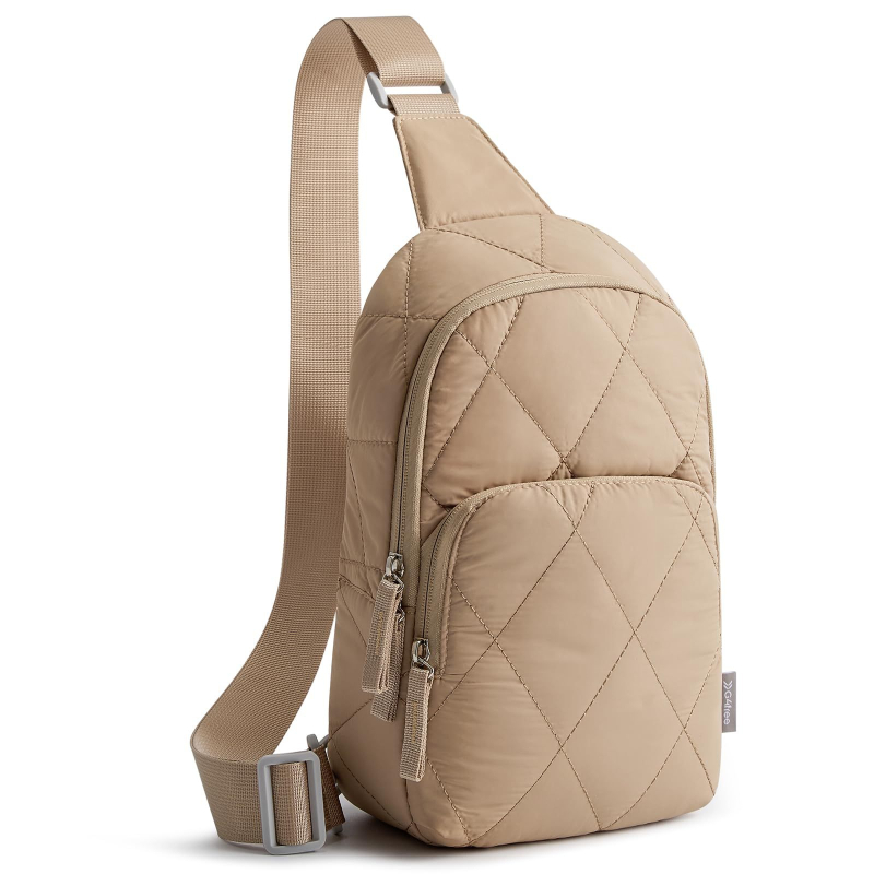 Lagana crossbody/pojas torba s rombom šivanjem quiltom, džep za mobitel, unutarnji džep sa zatvaračem, vanjska najlonska površina, podstava od poliestera