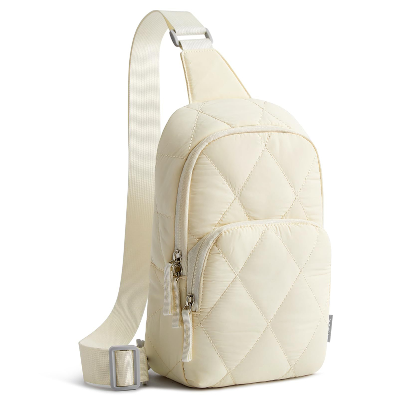 Lagana crossbody/pojas torba s rombom šivanjem quiltom, džep za mobitel, unutarnji džep sa zatvaračem, vanjska najlonska površina, podstava od poliestera