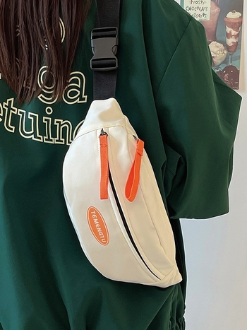 Minimalistička crossbody torba s blokovima boja, japanskog stila, za muškarce i žene, svakodnevna torba za telefon