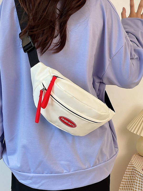 Minimalistička crossbody torba s blokovima boja, japanskog stila, za muškarce i žene, svakodnevna torba za telefon