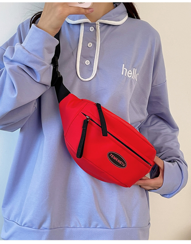 Minimalistička crossbody torba s blokovima boja, japanskog stila, za muškarce i žene, svakodnevna torba za telefon