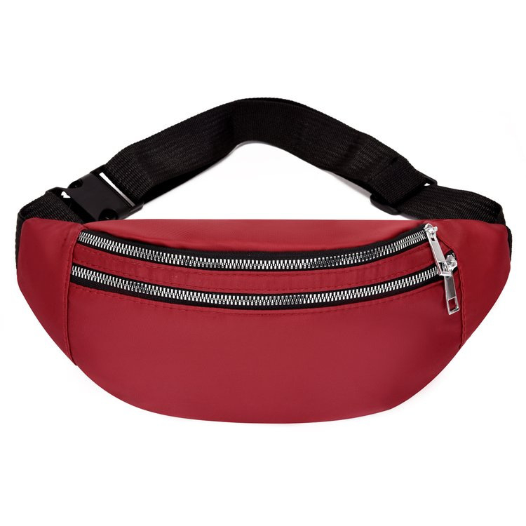 Ženska torbica za pojas u korejskom stilu, minimalistički jednobojni dizajn, crossbody torba s vodootpornim džepom za telefon, za aktivnosti na otvorenom
