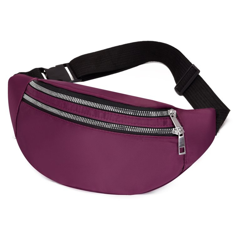 Ženska torbica za pojas u korejskom stilu, minimalistički jednobojni dizajn, crossbody torba s vodootpornim džepom za telefon, za aktivnosti na otvorenom